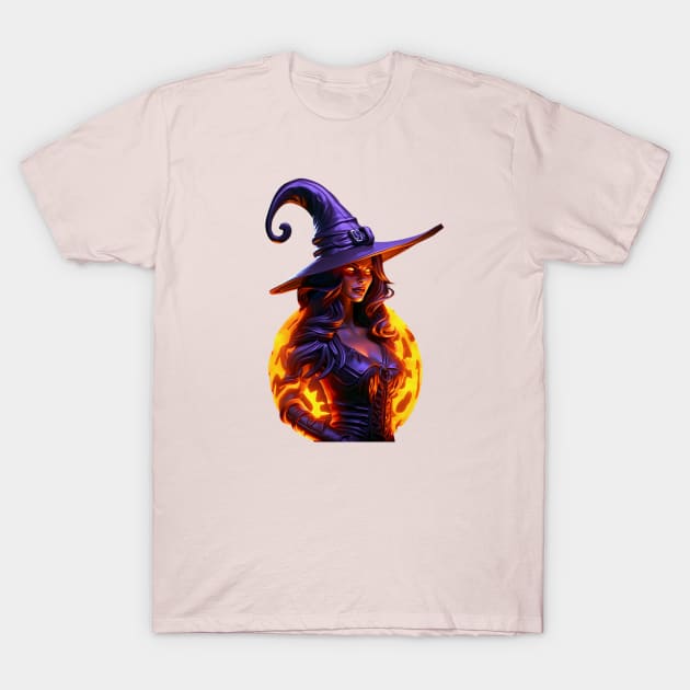 Halloween Witch and Hat T-Shirt by CoolHippoQuotes